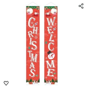 Merry Christmas Banners Christmas Decoration Couplet, Christmas red